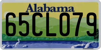 AL license plate 65CL079
