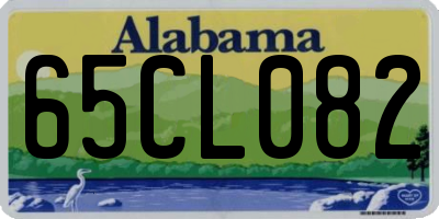 AL license plate 65CL082
