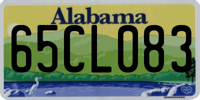 AL license plate 65CL083