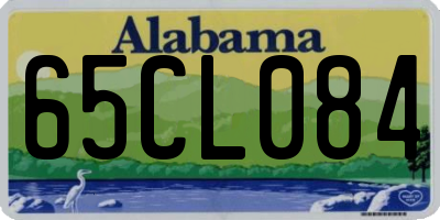 AL license plate 65CL084