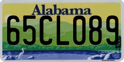 AL license plate 65CL089