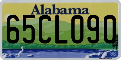 AL license plate 65CL090