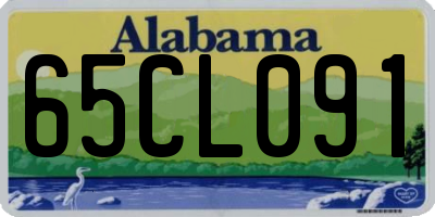 AL license plate 65CL091