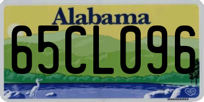 AL license plate 65CL096