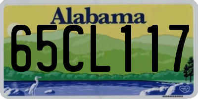 AL license plate 65CL117
