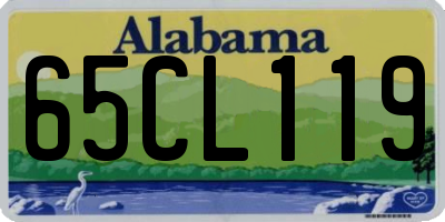 AL license plate 65CL119