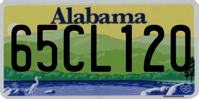 AL license plate 65CL120
