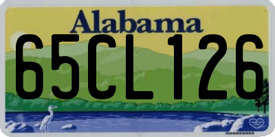 AL license plate 65CL126