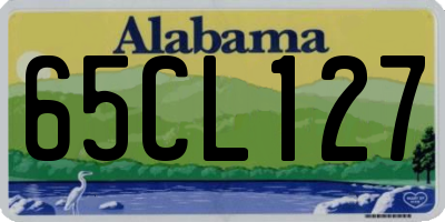 AL license plate 65CL127