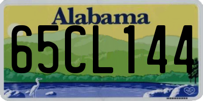 AL license plate 65CL144