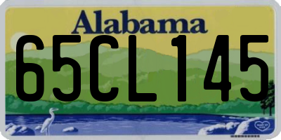 AL license plate 65CL145