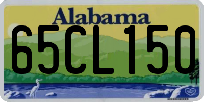 AL license plate 65CL150