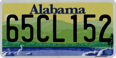 AL license plate 65CL152