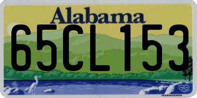 AL license plate 65CL153
