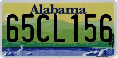 AL license plate 65CL156