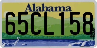 AL license plate 65CL158