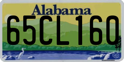 AL license plate 65CL160