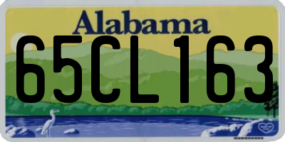 AL license plate 65CL163