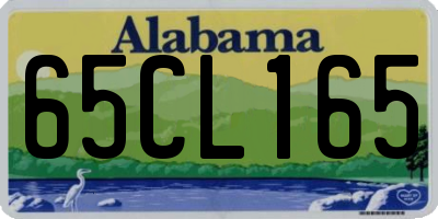 AL license plate 65CL165