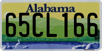 AL license plate 65CL166