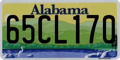AL license plate 65CL170