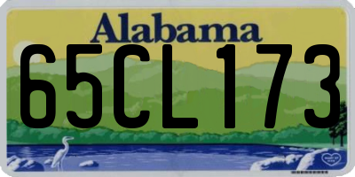 AL license plate 65CL173