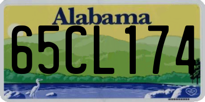 AL license plate 65CL174