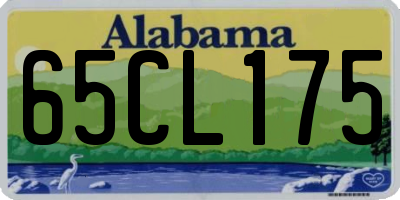 AL license plate 65CL175