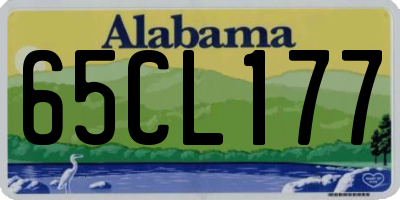 AL license plate 65CL177