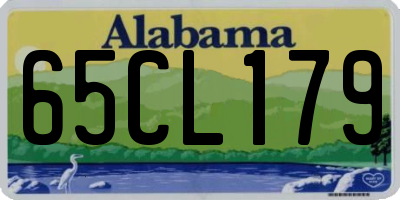 AL license plate 65CL179
