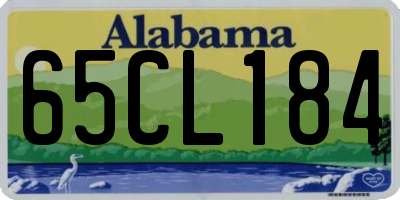 AL license plate 65CL184