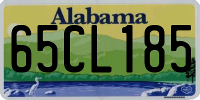 AL license plate 65CL185
