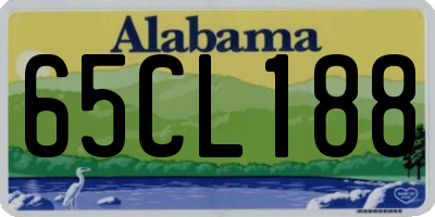 AL license plate 65CL188