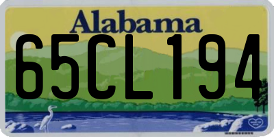 AL license plate 65CL194