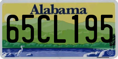 AL license plate 65CL195