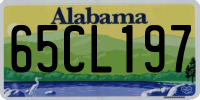 AL license plate 65CL197