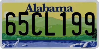 AL license plate 65CL199