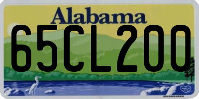 AL license plate 65CL200