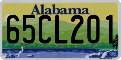 AL license plate 65CL201