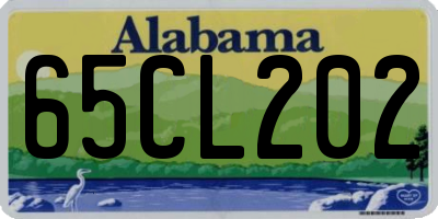 AL license plate 65CL202