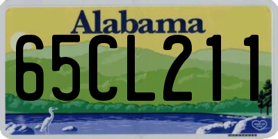 AL license plate 65CL211