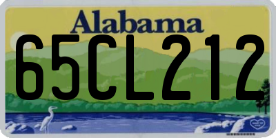 AL license plate 65CL212