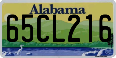 AL license plate 65CL216