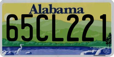 AL license plate 65CL221