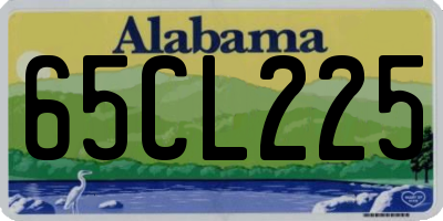 AL license plate 65CL225