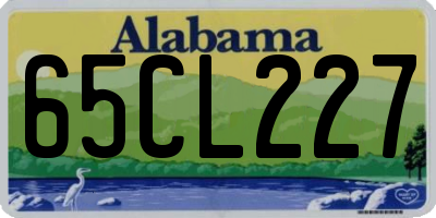 AL license plate 65CL227