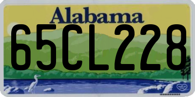 AL license plate 65CL228