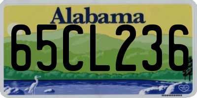 AL license plate 65CL236