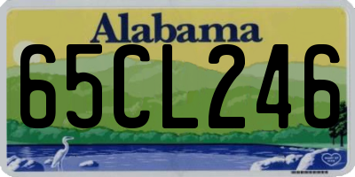 AL license plate 65CL246