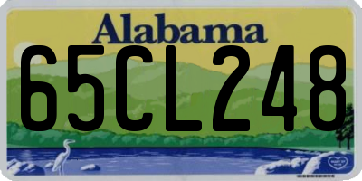 AL license plate 65CL248